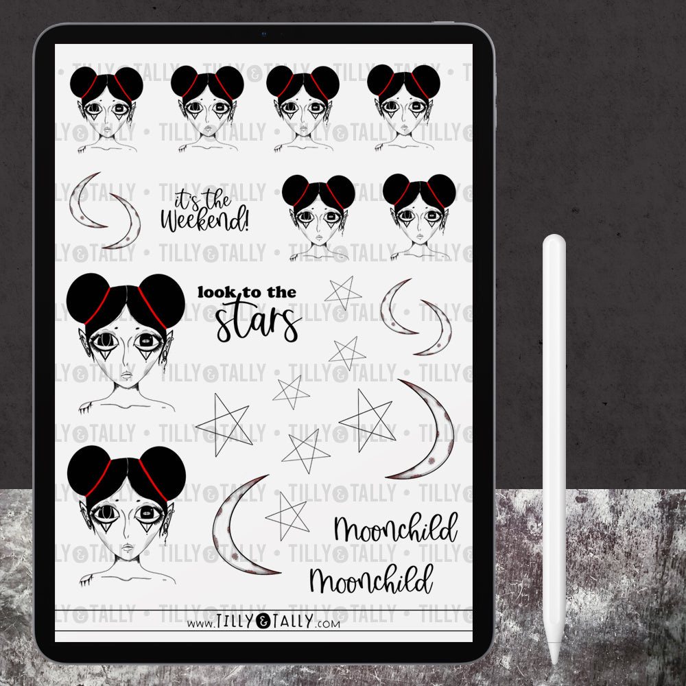 Moonchild Sticker Sheet