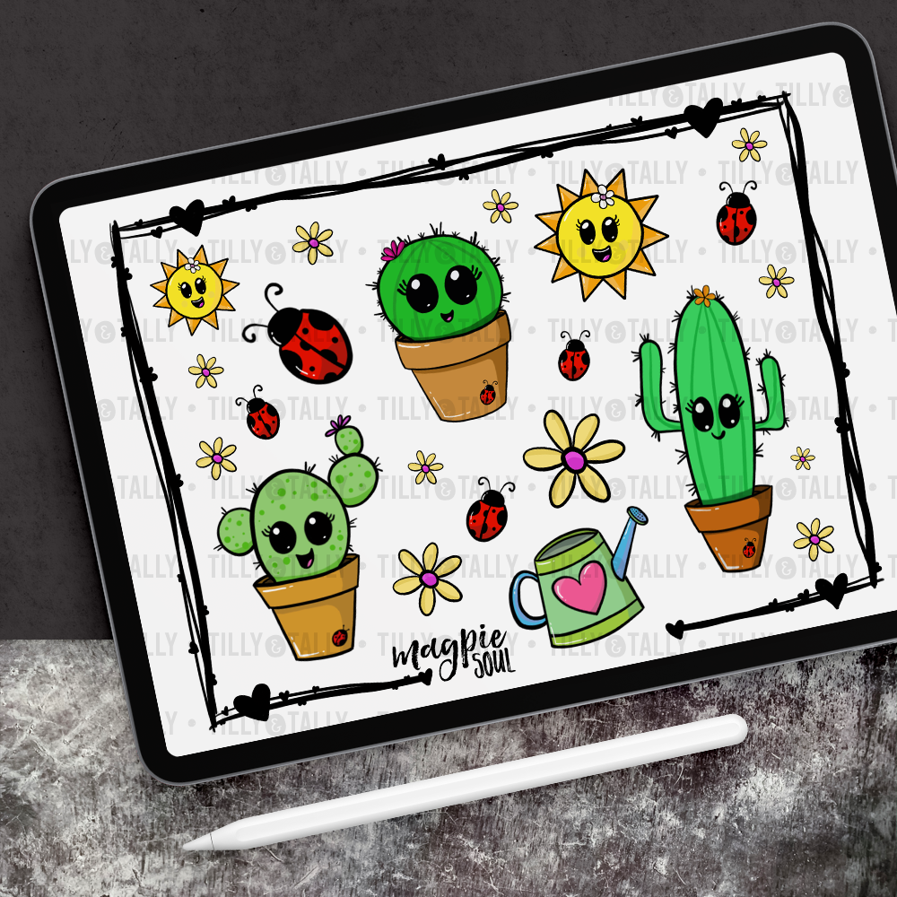 Cactus Pals Sticker Sheet
