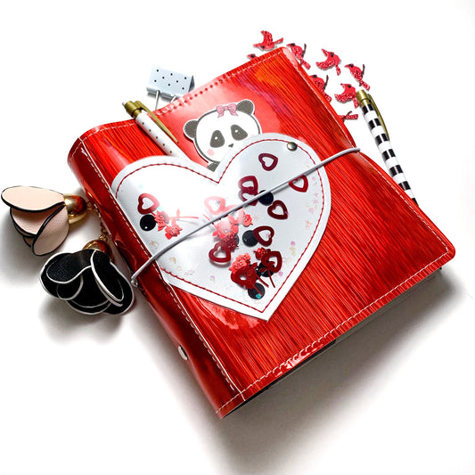 Red Holo Heart Pocket Shaker