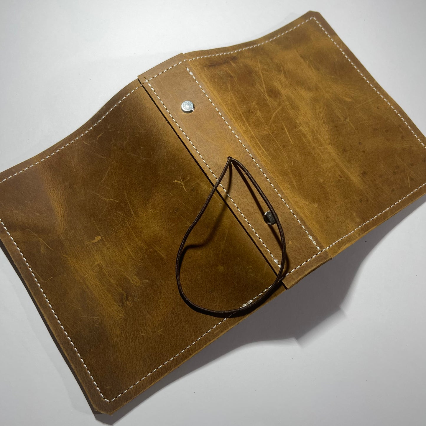 Brown Distressed Leather Cover - READ LISTING