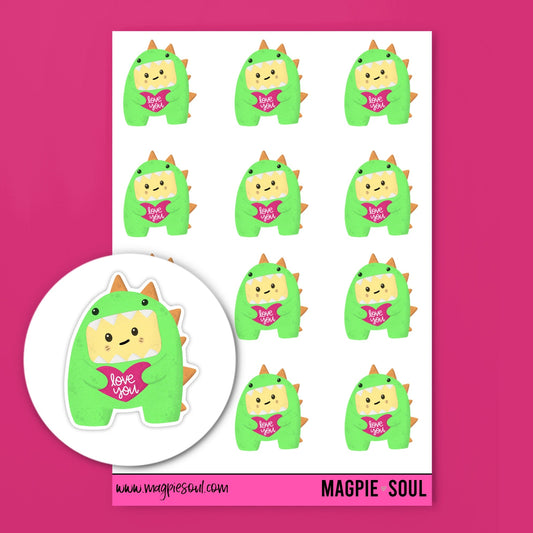 Love You. Sticker Sheet
