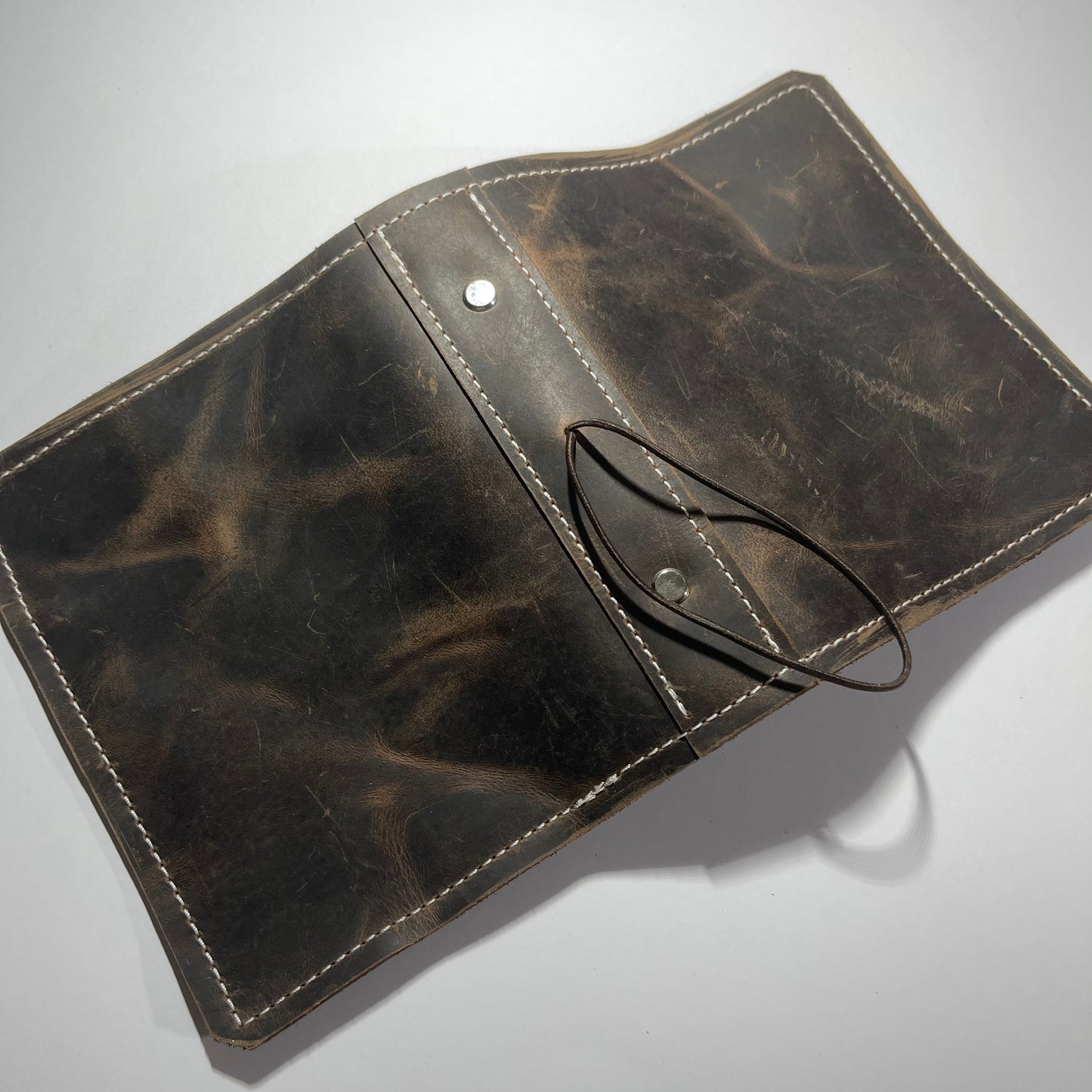 Dark Brown Distressed Leather Cover - READ LISTING