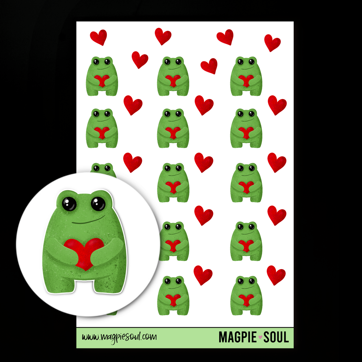 Be Kind Frog Sticker Sheet